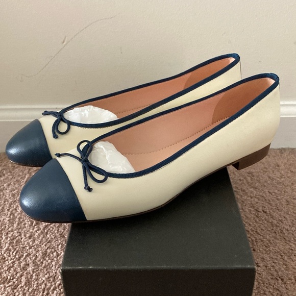 J. Crew Shoes - JCrew leather Kiki ballet flats with toe cap